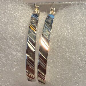 Silver Hoop Earirngs